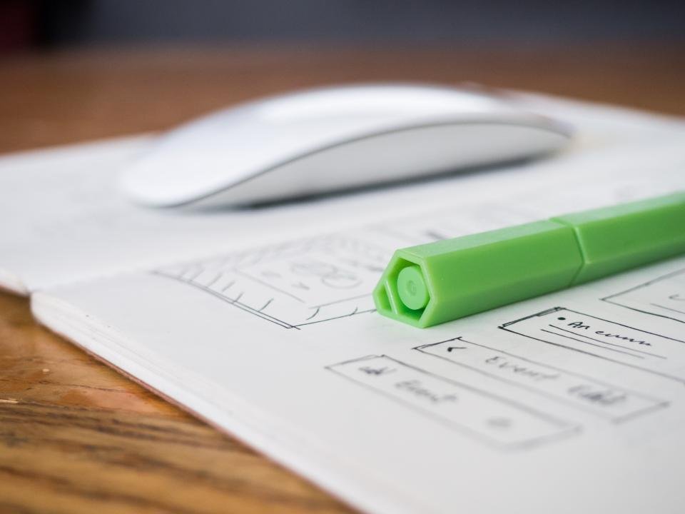 Hand-drawn notes beside a highlighter